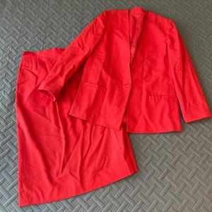 Jordache Women's Red Skirt Suit Size 12